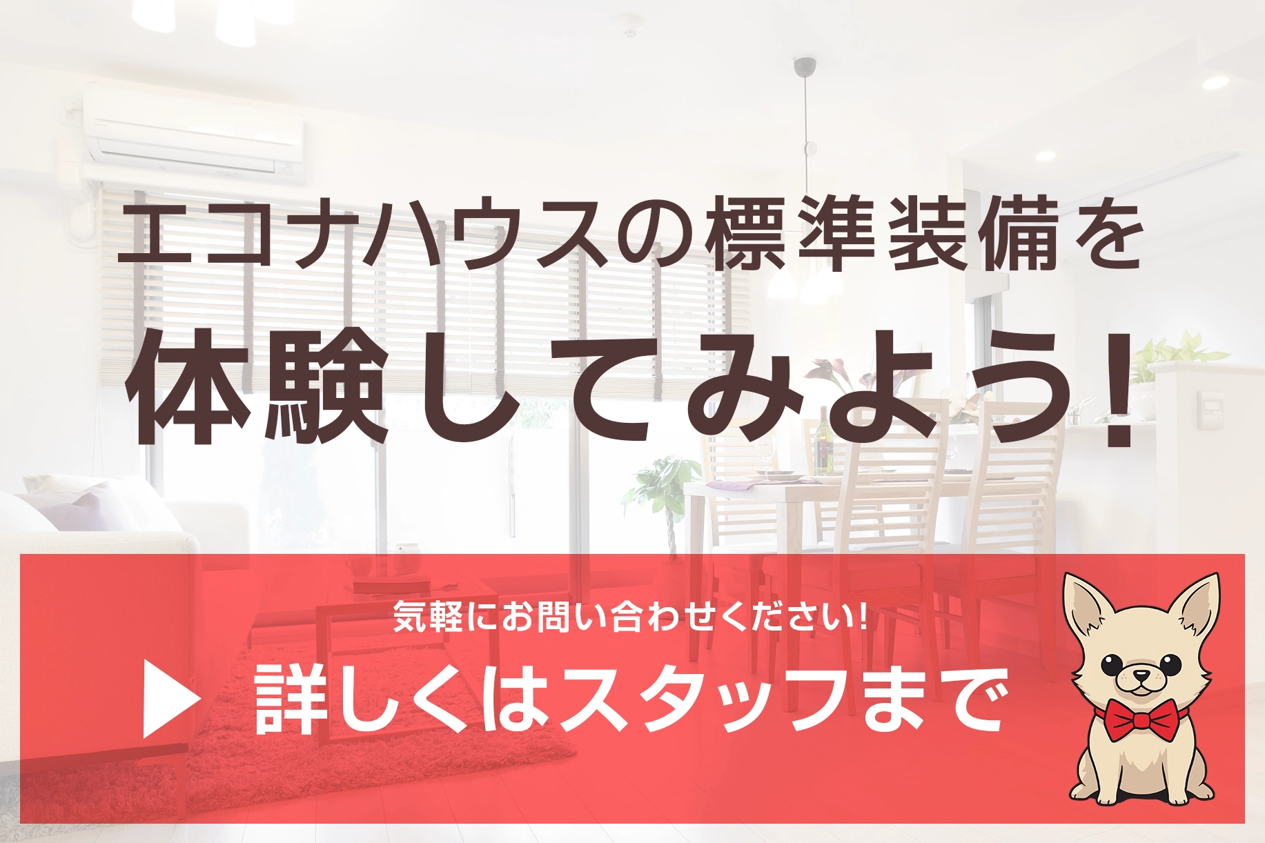 エコナハウスの標準装備を体験してみよう